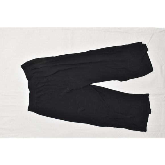 Torrid Black Lightweight Gauze Wide Leg Plus Size 0 Pants Rayon Stretch - Picture 8 of 8